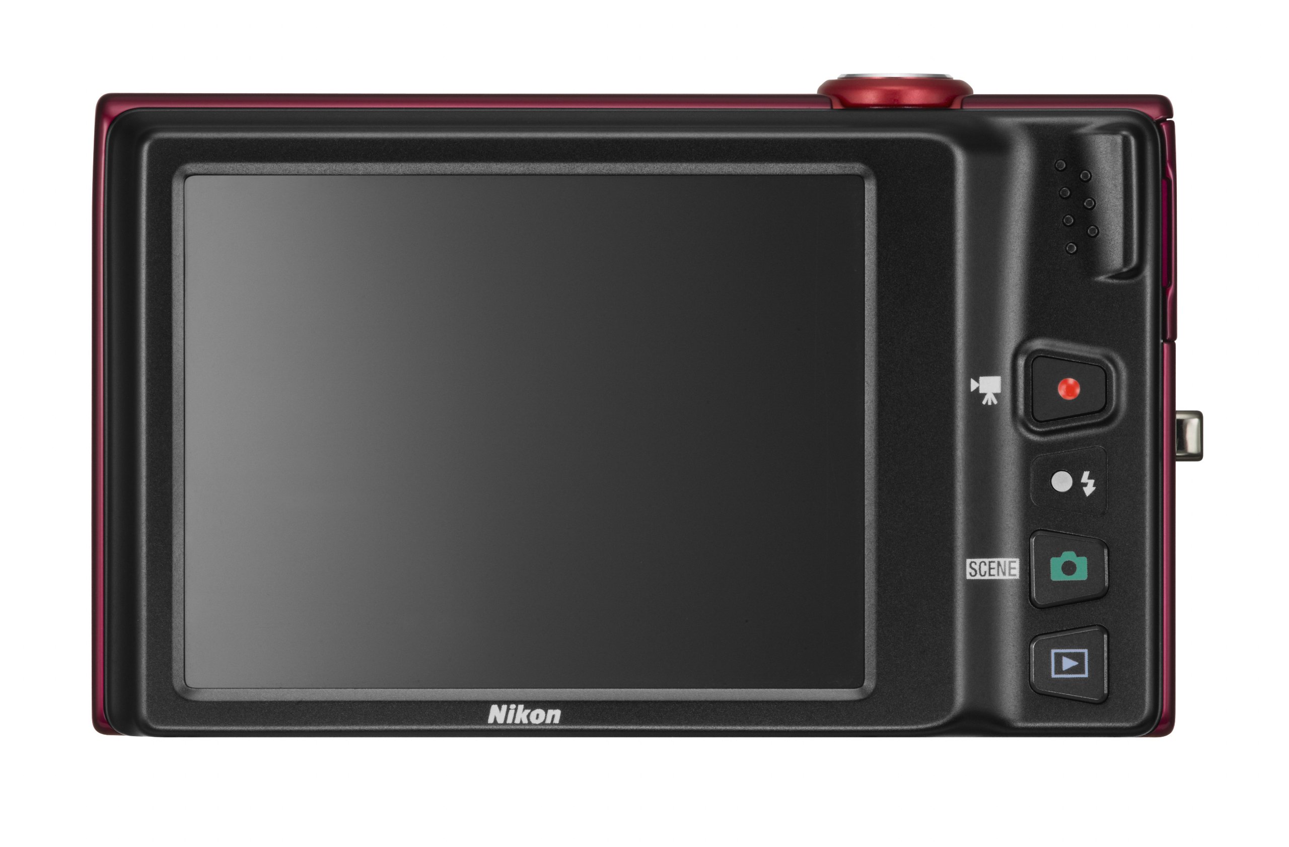 Nikon S6100 Coolpix Digital Camera - Red (16MP, 7x Optical Zoom) 3